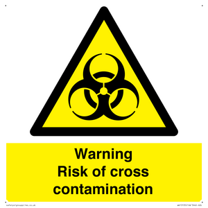Warning risk of cross contamination